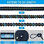 Kunova 50FT Tuyau de latex véritable tuyau extensible de tuyau flexible de service lourd 10-Pattern Buse de pulvérisation d'eau haute pression & sac & Support en plastique.Pas de tuyau d'eau de poche sans tangle