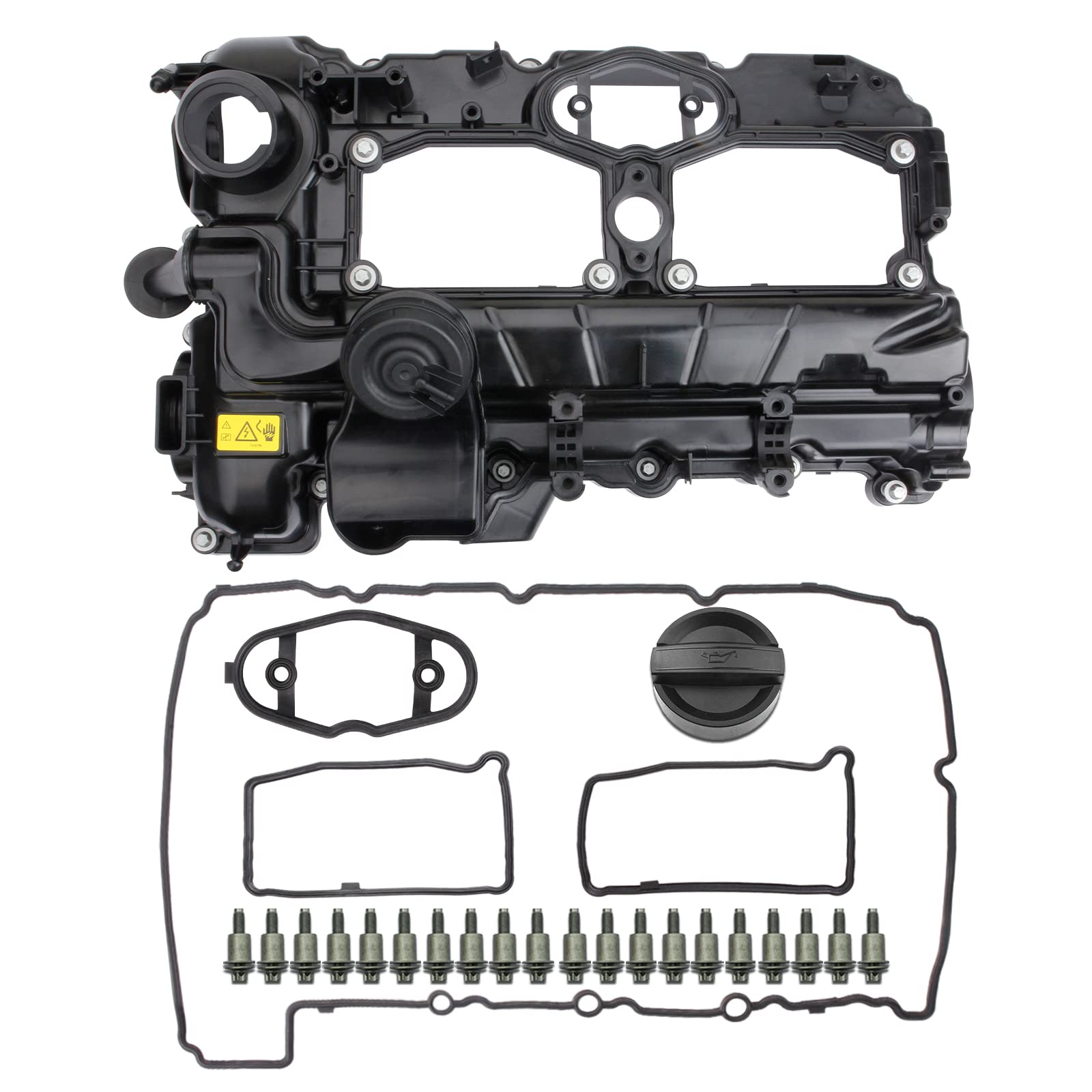 HSPSWIFTER Engine Valve Cover Kit Replacement for 2012-2016 BMW 228i 328i 428i F22 F32 N26 2.0L Turbo OE# 11127633630 264-497