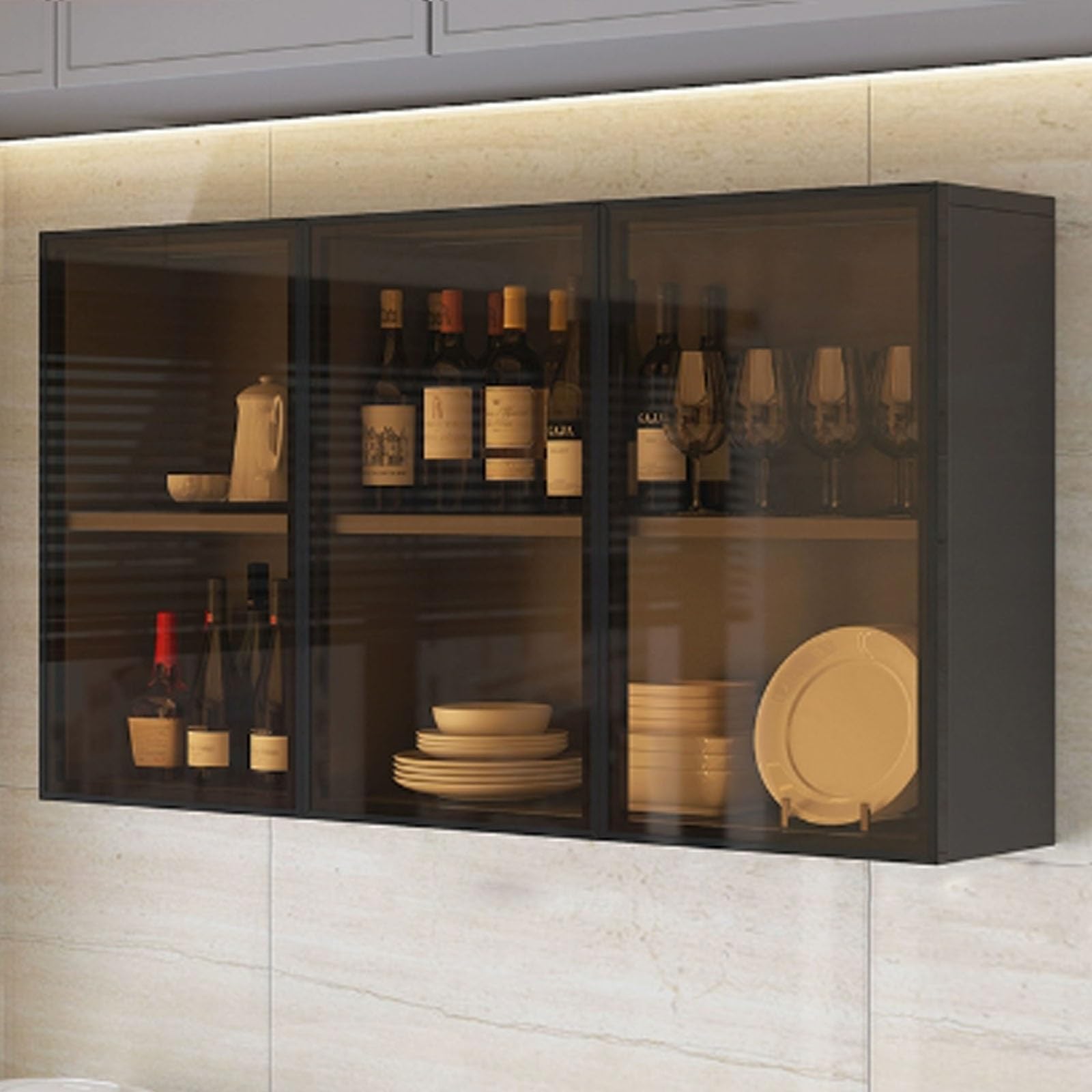 Solid Wood Wall Mounted Kitchen & Bathroom Sto Cabinet With S Door 120X30X60Cm – Slish Wall Cabinet For Balcony Toilet And Closet,B-105*30*60Cm/41.3*11.8*23.6In,B-105*30*60cm/41.3*11.8*23.6in