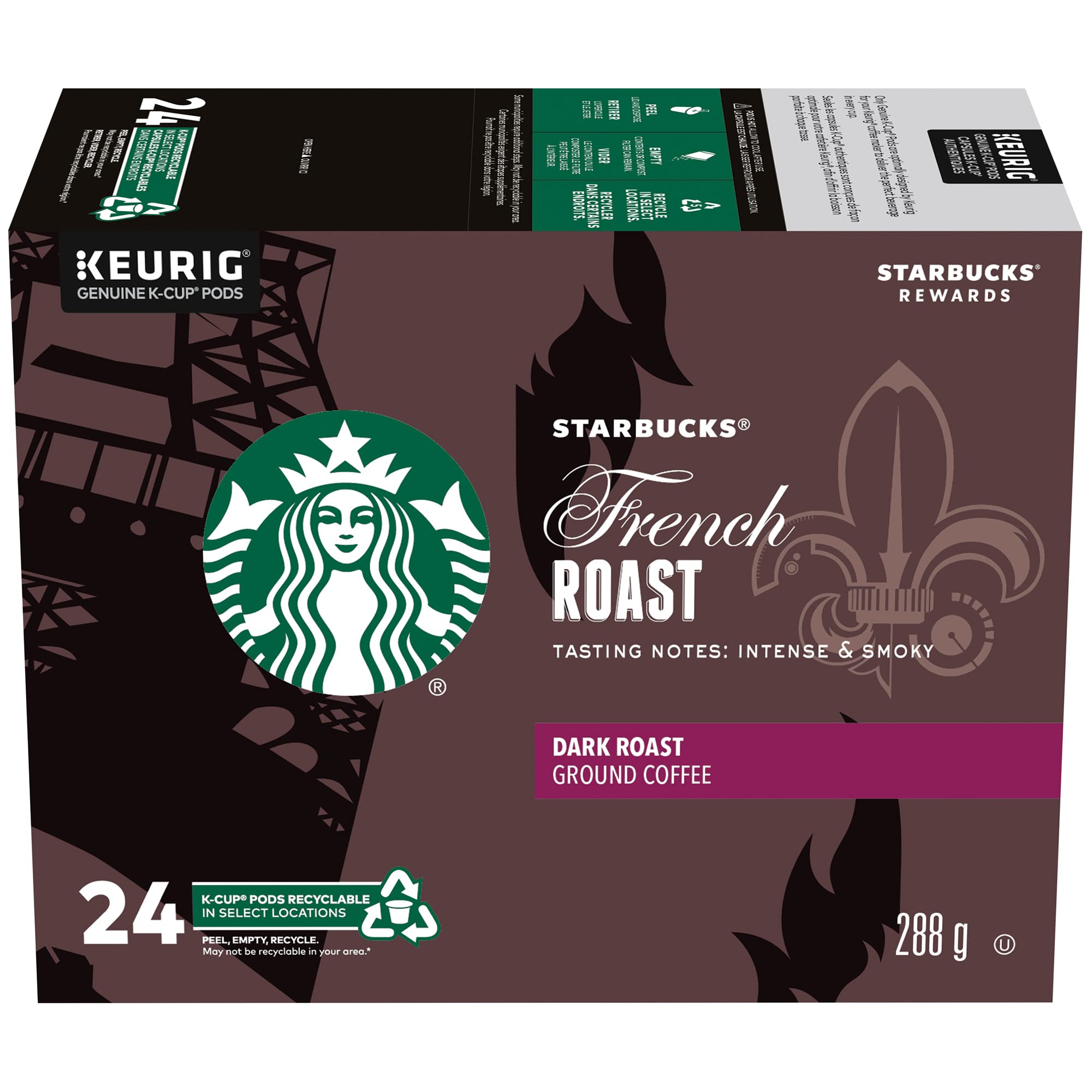 Starbucks Coffee K-Cup Pods, French 