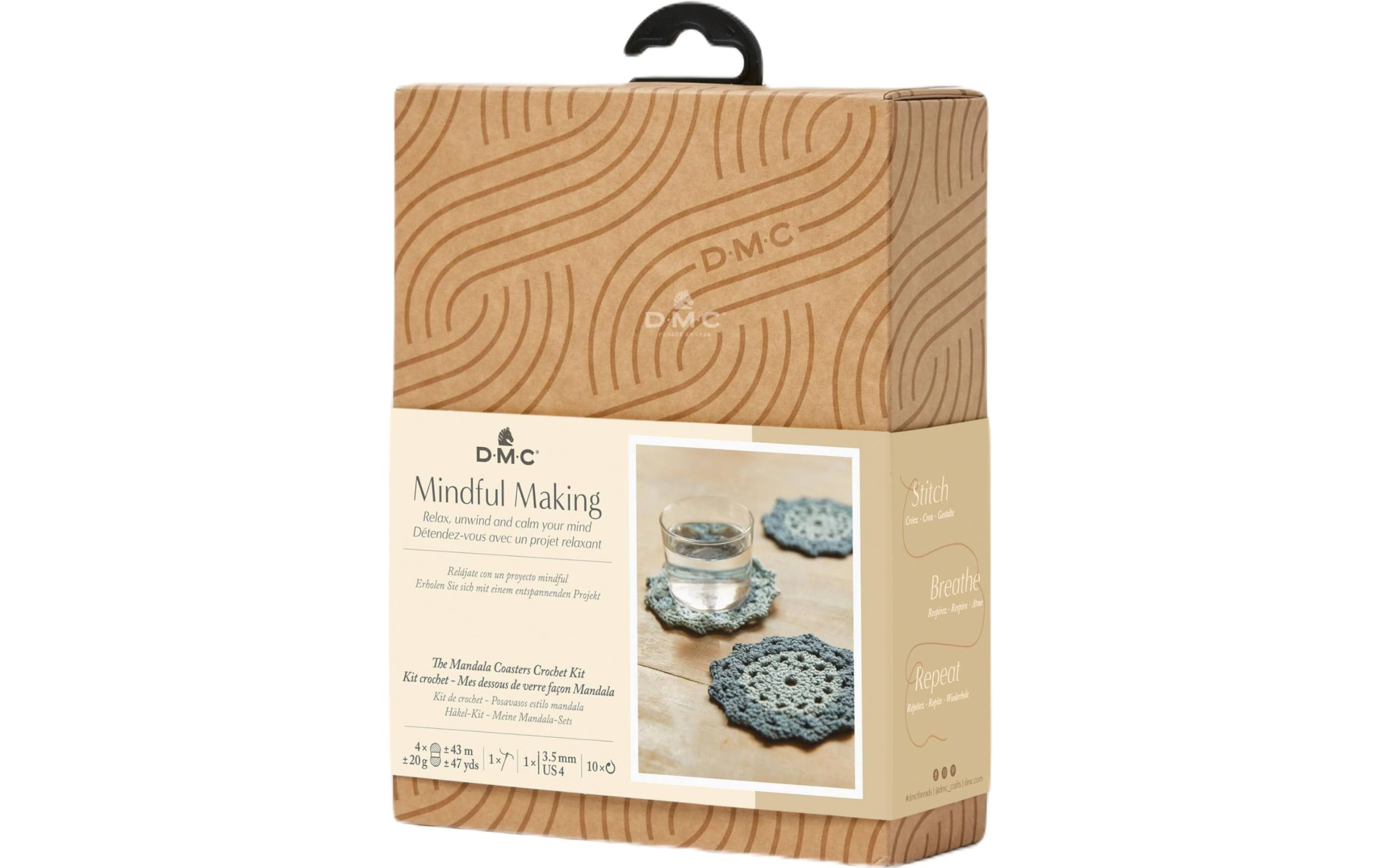 DMC Mindful Making Mandala Coasters Crochet Kit