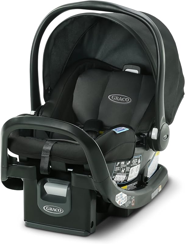 SnugRide SnugFit Asiento de auto para bebé, asiento de auto para bebé con barra antirrebote para mayor seguridad, arnés sin reenroscar, asiento de auto equipado con pestillo, artículos esenciales para bebé, regalo para nuevos padres, Gotham