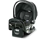 Graco SnugRide SnugFit Infant Car Seat, Baby Car Seat with Anti Rebound Bar for Extra Safety, No-Rethread Harness, LATCH Equipped Carseat, Baby Essentials, Gift for New Parents, Gotham