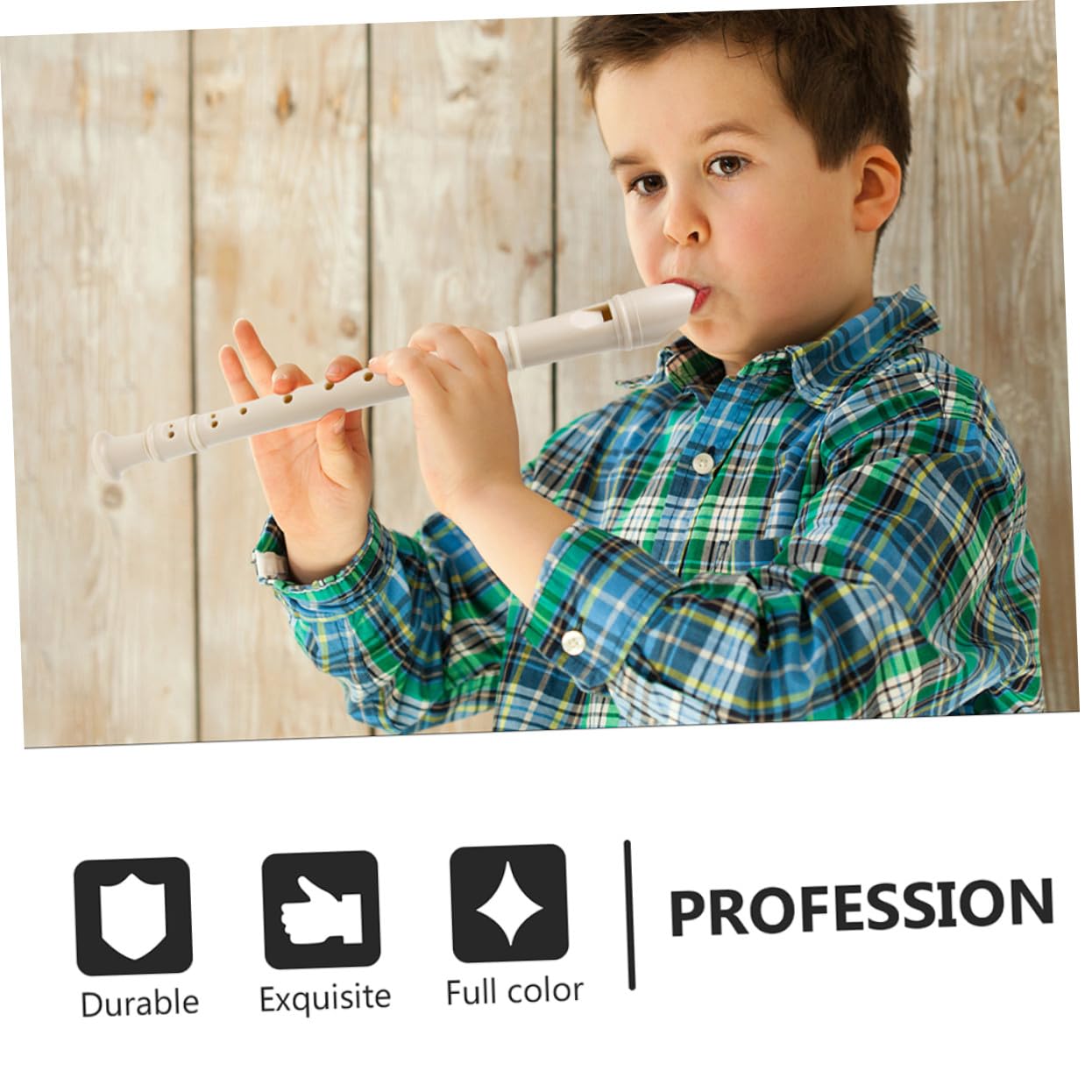 Clarinete de 8 Agujeros de Resina Beige, 1 Juego para Estudiantes | Decoracion Colegio, Ligero y Fácil de Llevar, Juguetes Baratos Niño Niña, Instrumentos Musicales Niño Niña