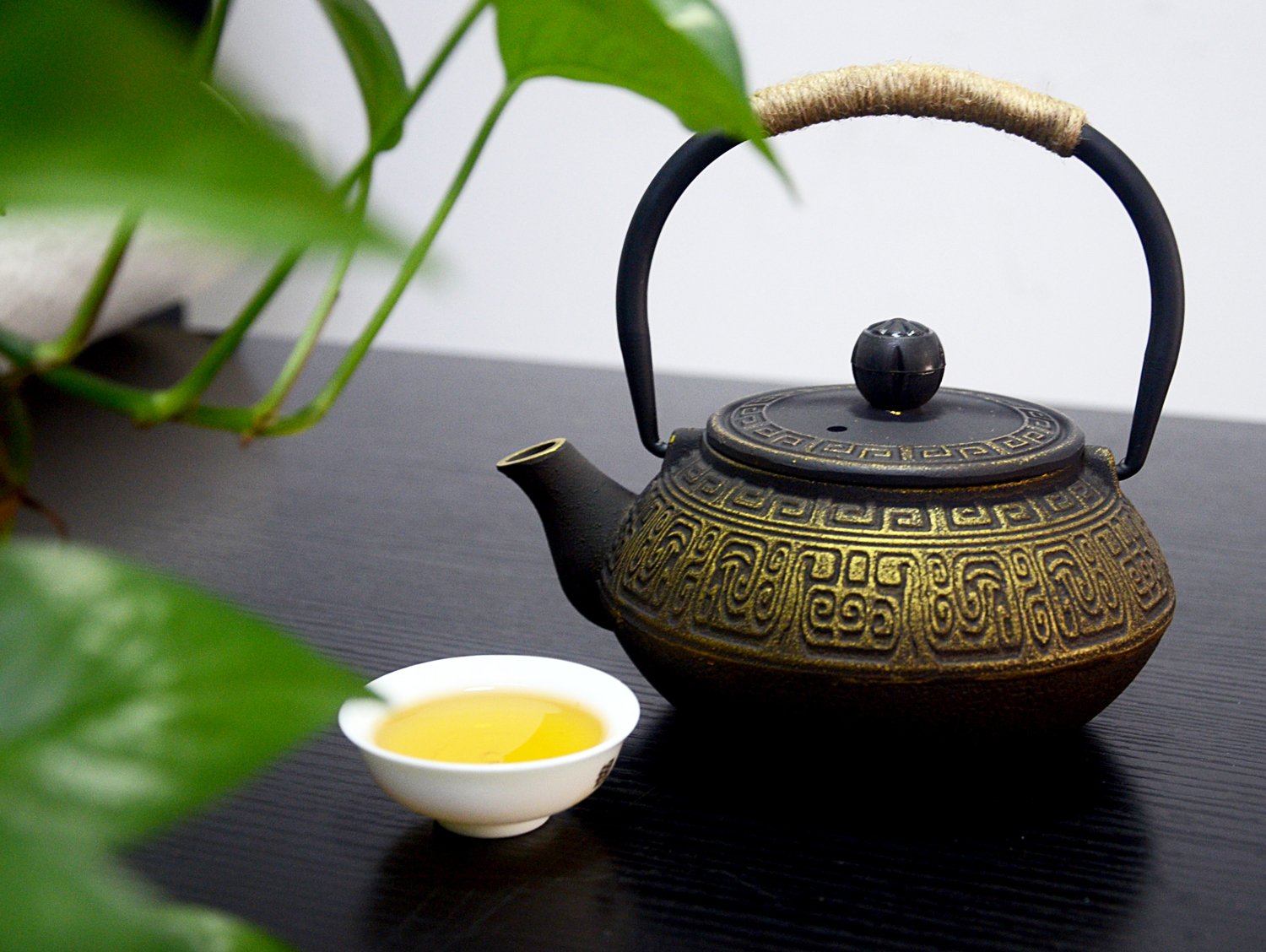 Buy HwaGuiCast Iron Tea Pots with Filter Golden Teapots with Stainless