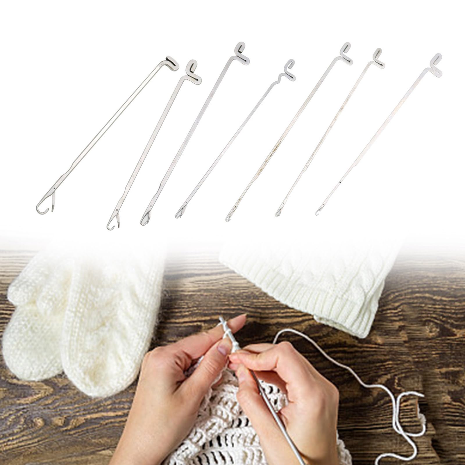 100 Pcs Three-Way Crochet Bracelets Needle Latches Hook Handmade Beading Tool for Jewelry Making and Crafting Projects