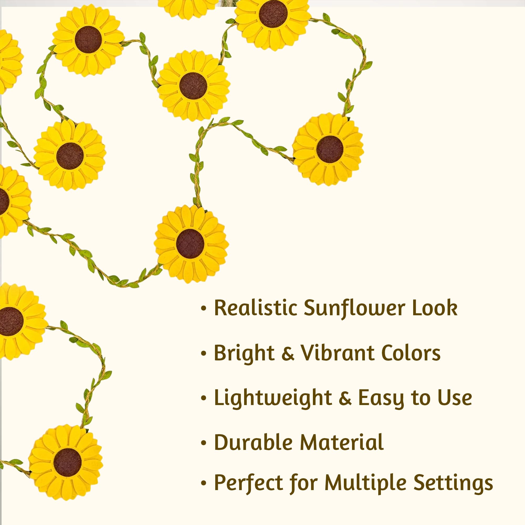 Sunflower Wall Decor - 12 Artificial Flowers -5 Sunflower Wall Decor - 12 Artificial Flowers -5