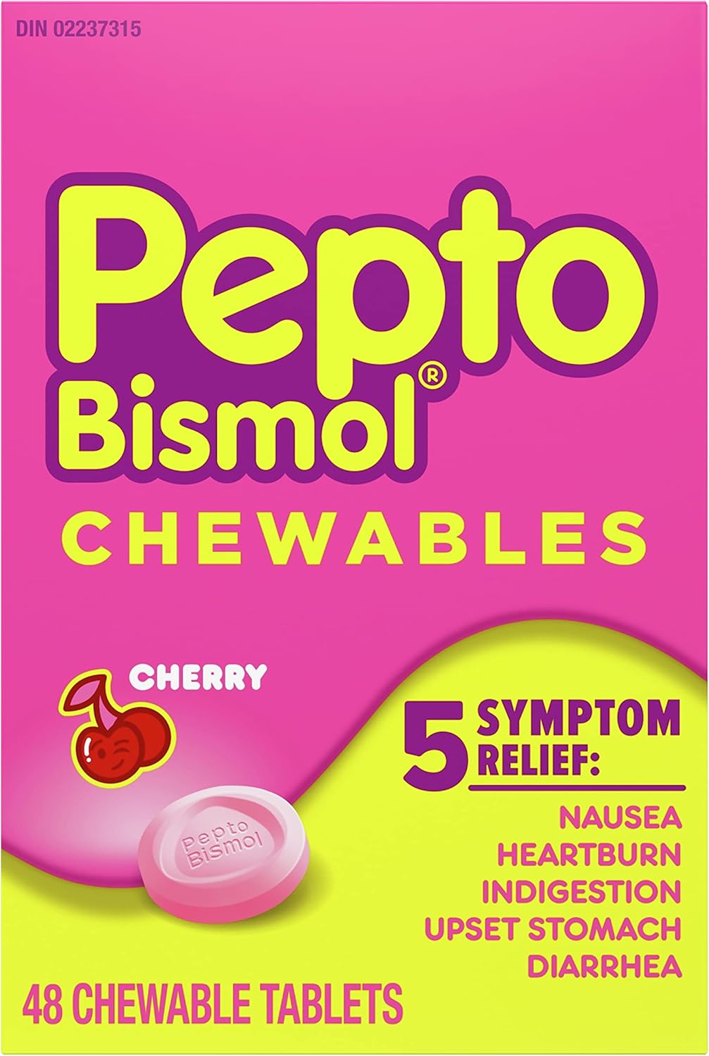 Pepto Bismol Chewables, Upset Stomach Relief, Diarrhea Relief