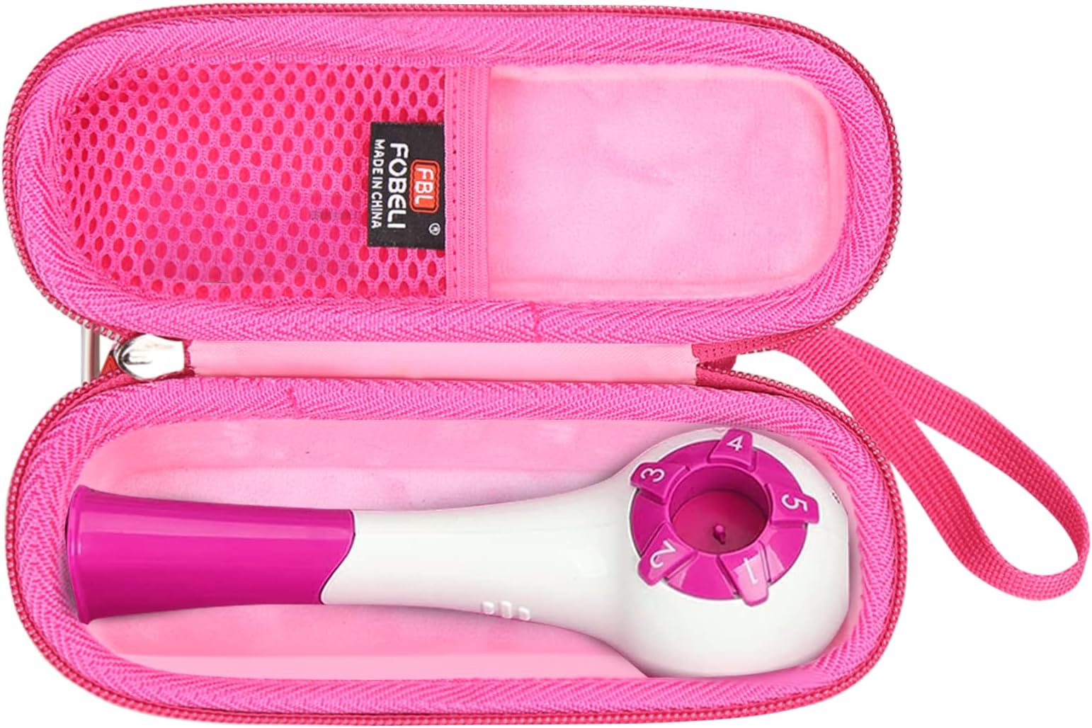 EVA Hard Carrying Case Compatible with The Breather Pink Hand-Held Inspiratory Expiratory Muscle Trainer (Pink, Case Only)