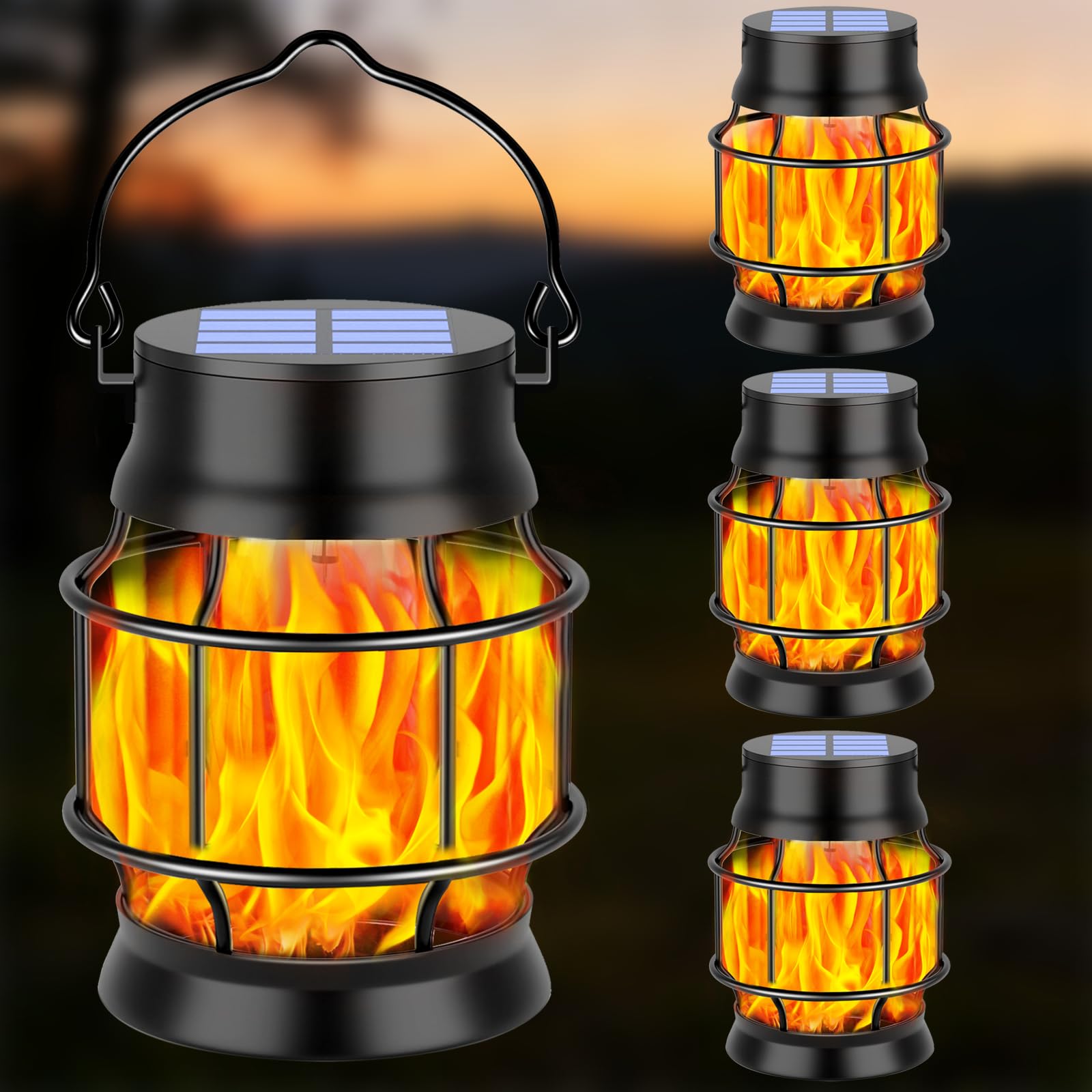 50% Off TomCare Flickering Flame Solar Lanterns - Image 1