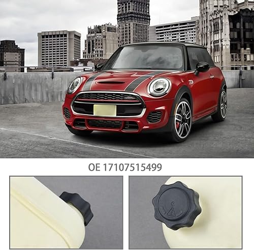 Miniatura 2 de SING F LTD Tapa de radiador de tanque de expansión de refrigerante, 2 unidades, 17107515499, compatible con Mini R50, R52, R53, R55, R56, R60, tapa