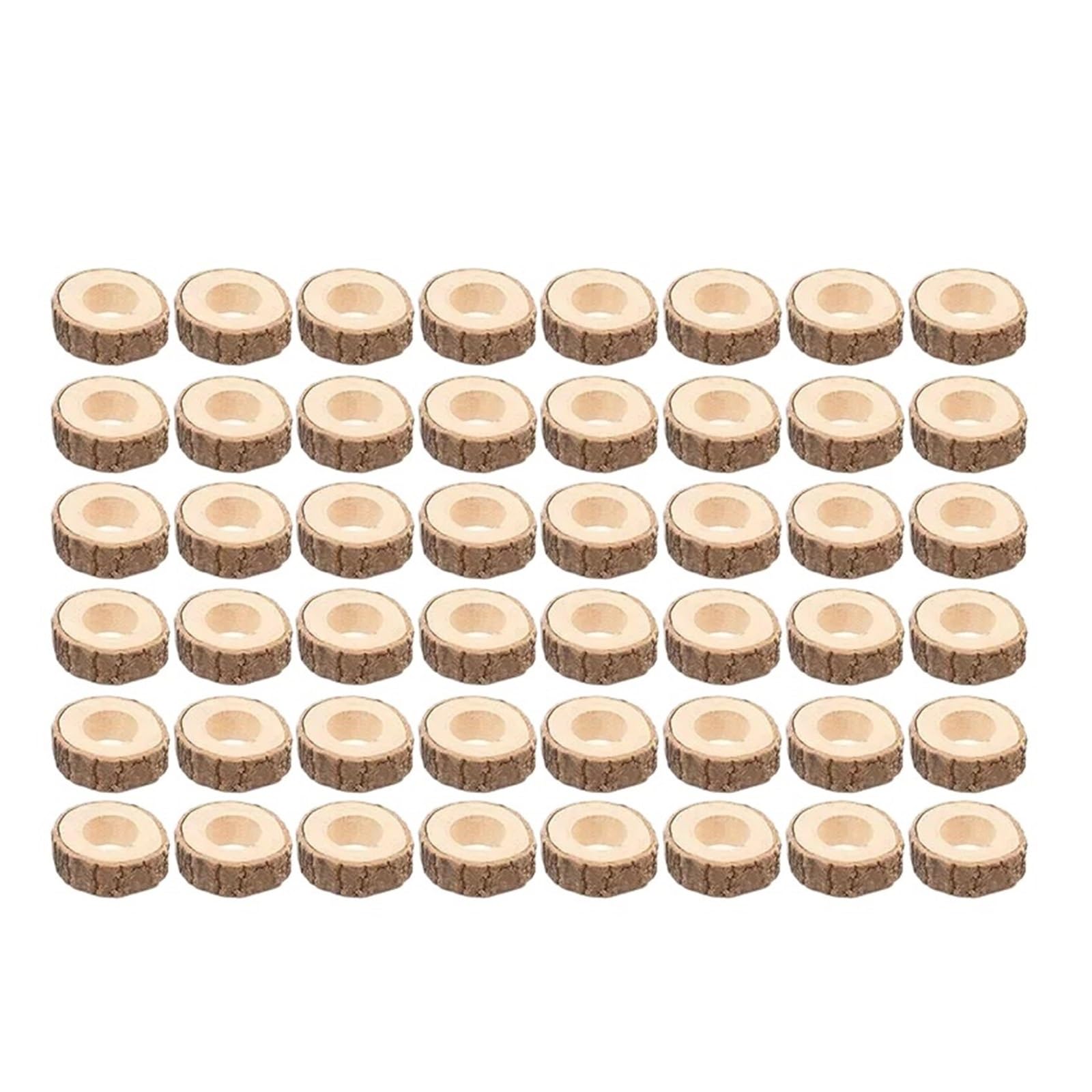Wooden Napkin Rings 6PCS Wooden Napkin Rings