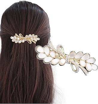 Amazon.co.jp: [Herbeluemily] バレッタ ヘアクリップ 髪留め 髪