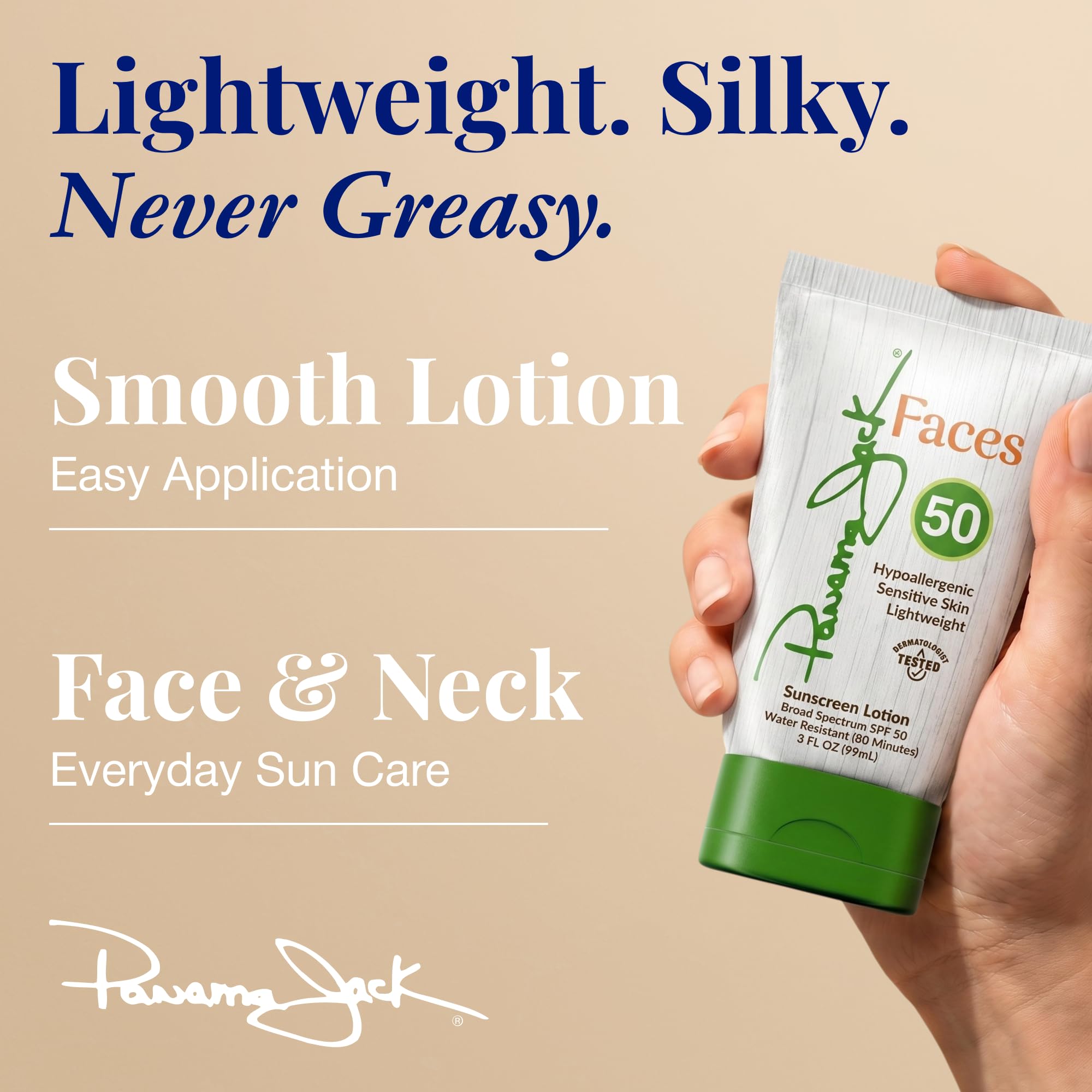 Amazon.com: Panama Jack Faces Sunscreen Lotion, SPF 50, 3 FL OZ