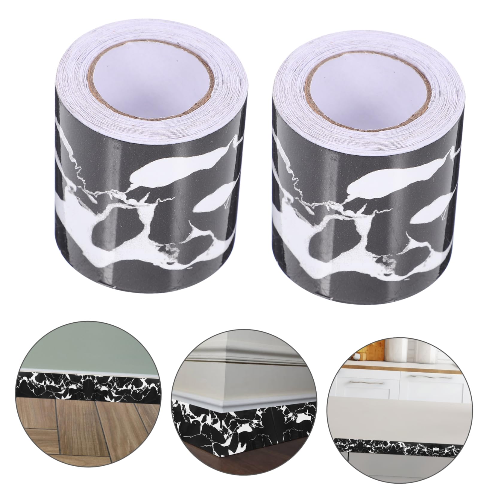 jojofuny 8rotoli Modanatura Flessibile Autoadesiva Per Decorazione Striscia Per Battiscopa e Facile Installare e Confezione