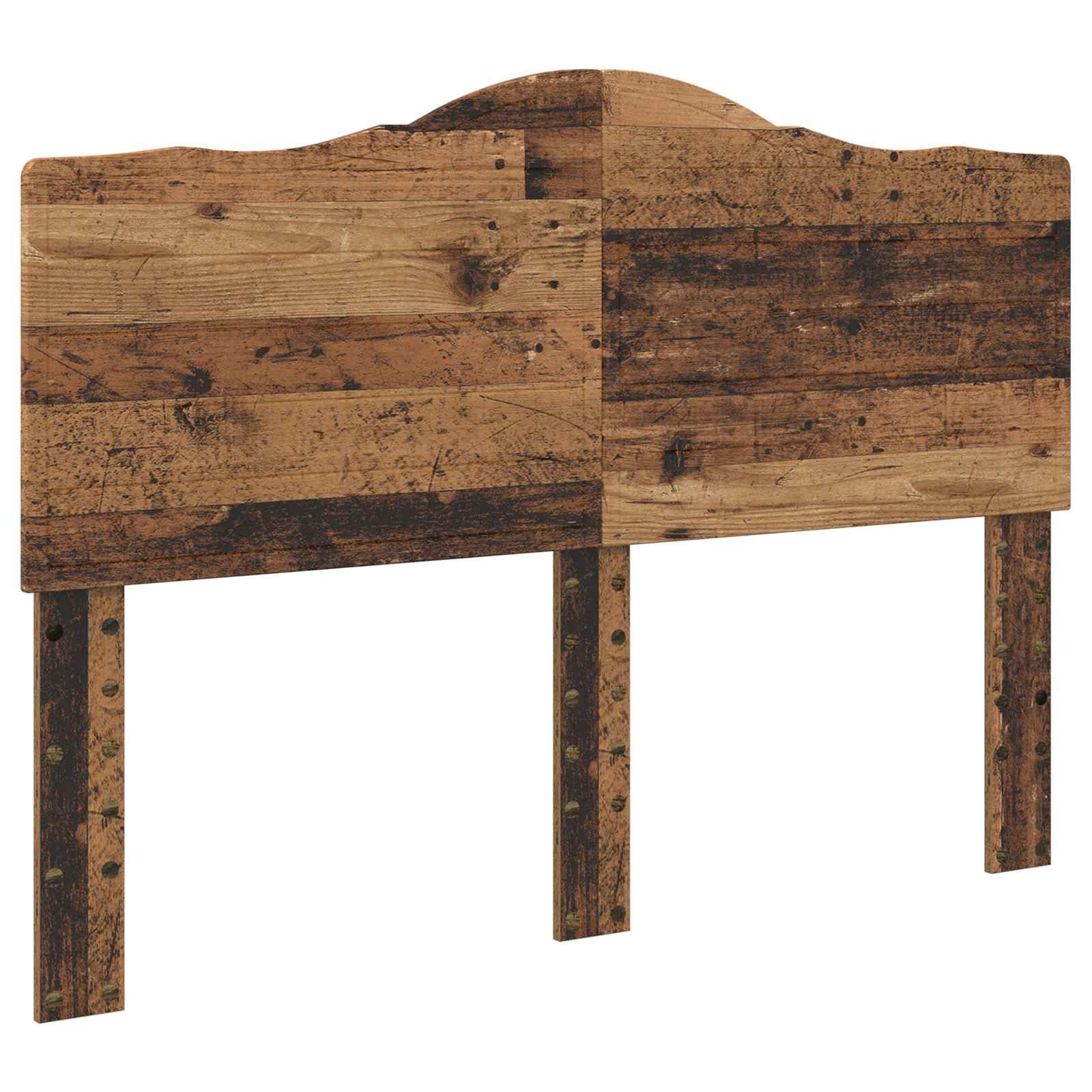 vidaXL Estructura de Cama con cabecera Madera Vieja 140 x 190 cm