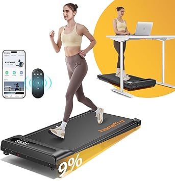 2 in 1 Folding Walking Mat for Home and Office, Treadmill for Walking and Jogging, Treadmill with Remote Control and Touch