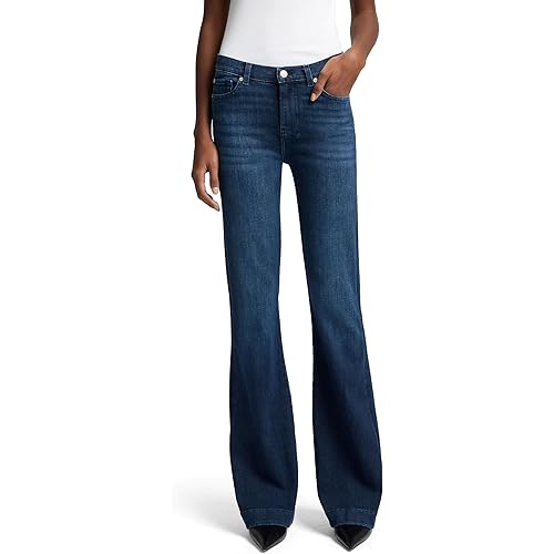 7 for All Mankind Womens Dojo Trouser Flare Jean