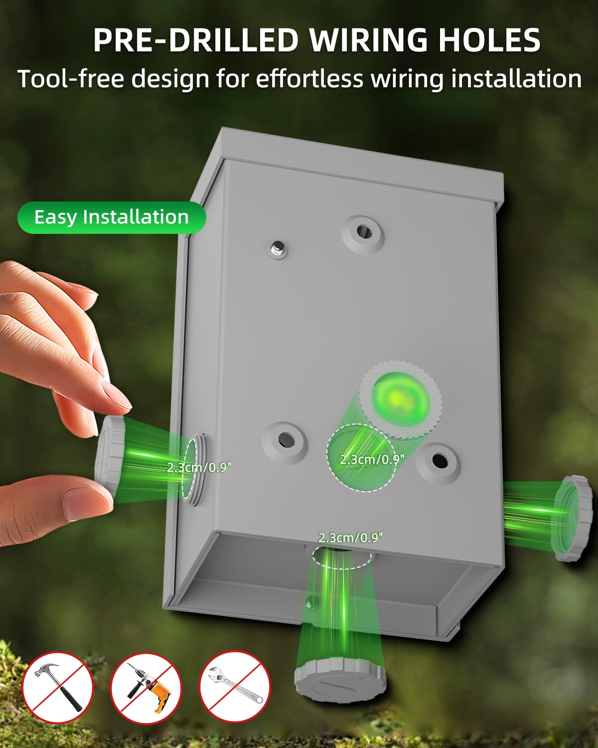 Snapklik.com : Islewire 50 Amp Generator Power Inlet Box, Pre-drilled ...