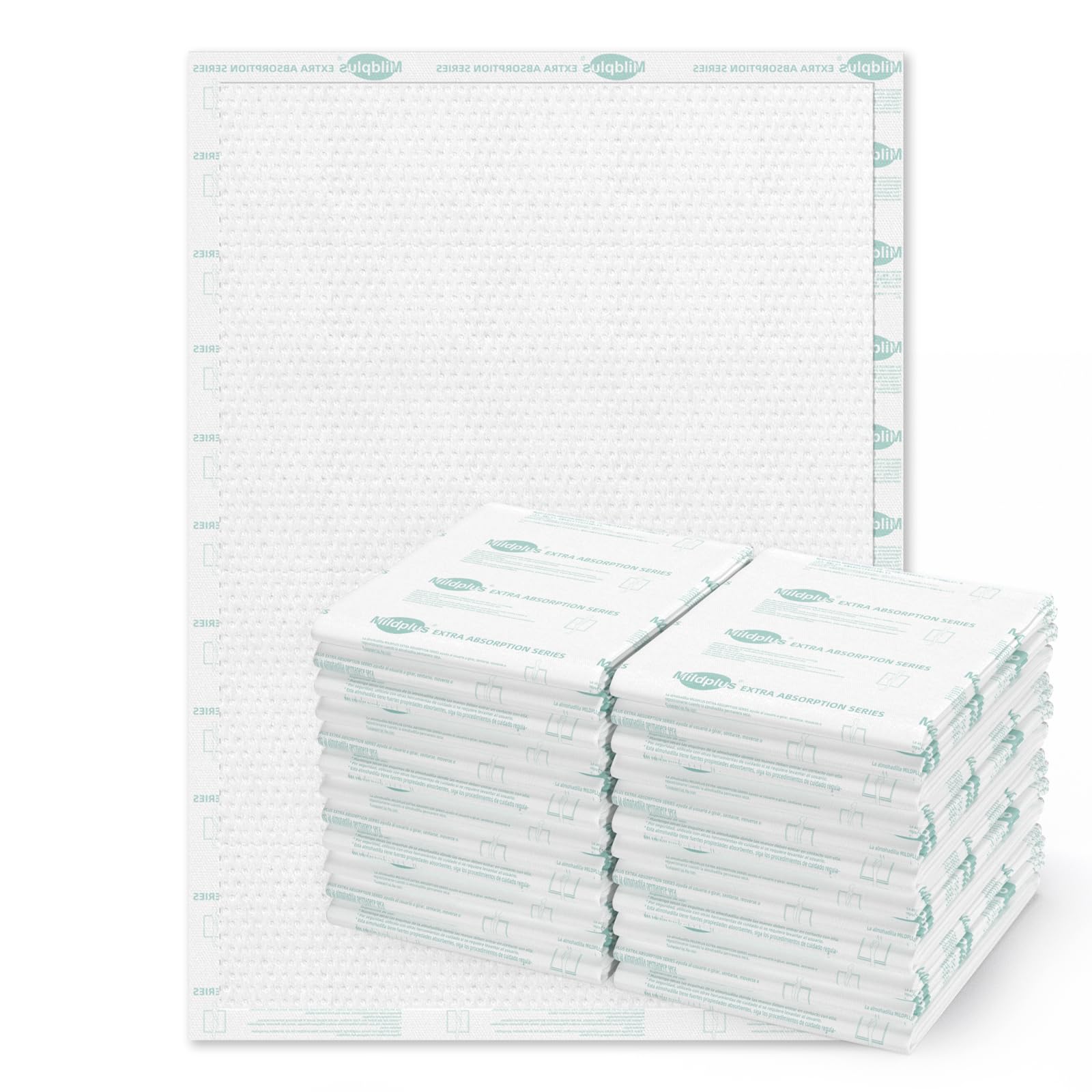 Heavy Duty Underpads 40"X60" Super Sized Chucks Pads 270 Grams Disposable Bed Pads with Strength Cloth Backing Extra Absorption Pads for Incontinence (100X152CM, 15 Count, Discreet Packaging)
