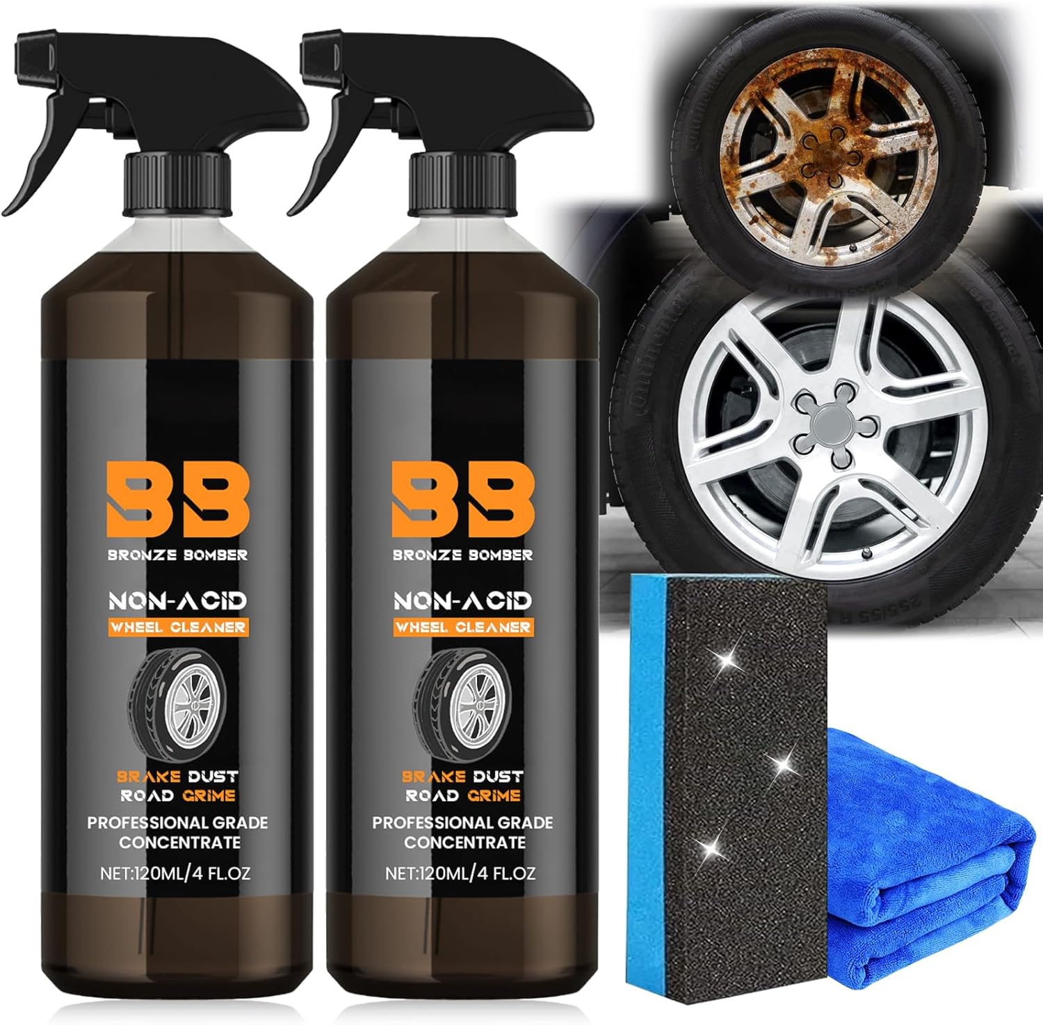 Grenben Brake Bomber Cleaner Powerful Wheel Cleaner,Bronze