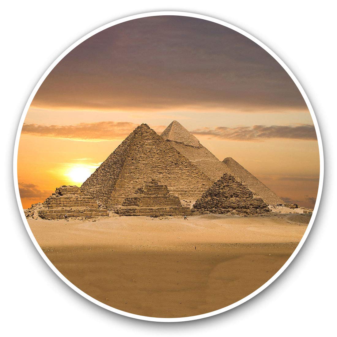 Vinyl Stickers (Set of 2) 30cm - Egyptian Pyramids Giza Egypt 13053