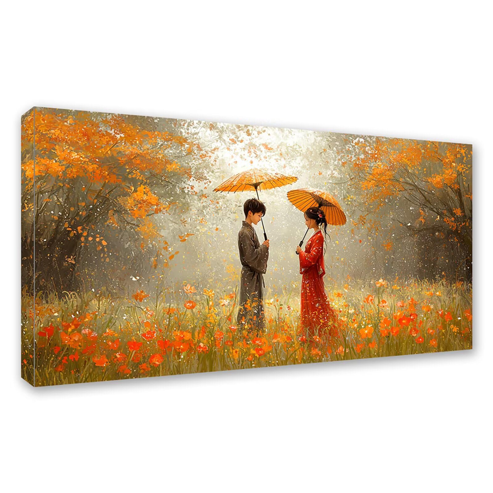 Diamond Painting Japan Diamant Painting Bilder Erwachsene Paare, DIY Set Erwachsene Crystal Art, 5D Diamond Art Viereckige Steine, Strass Stickerei Kreuzstich Mosaik für Zimmer Deko 120x60cm 0J-978