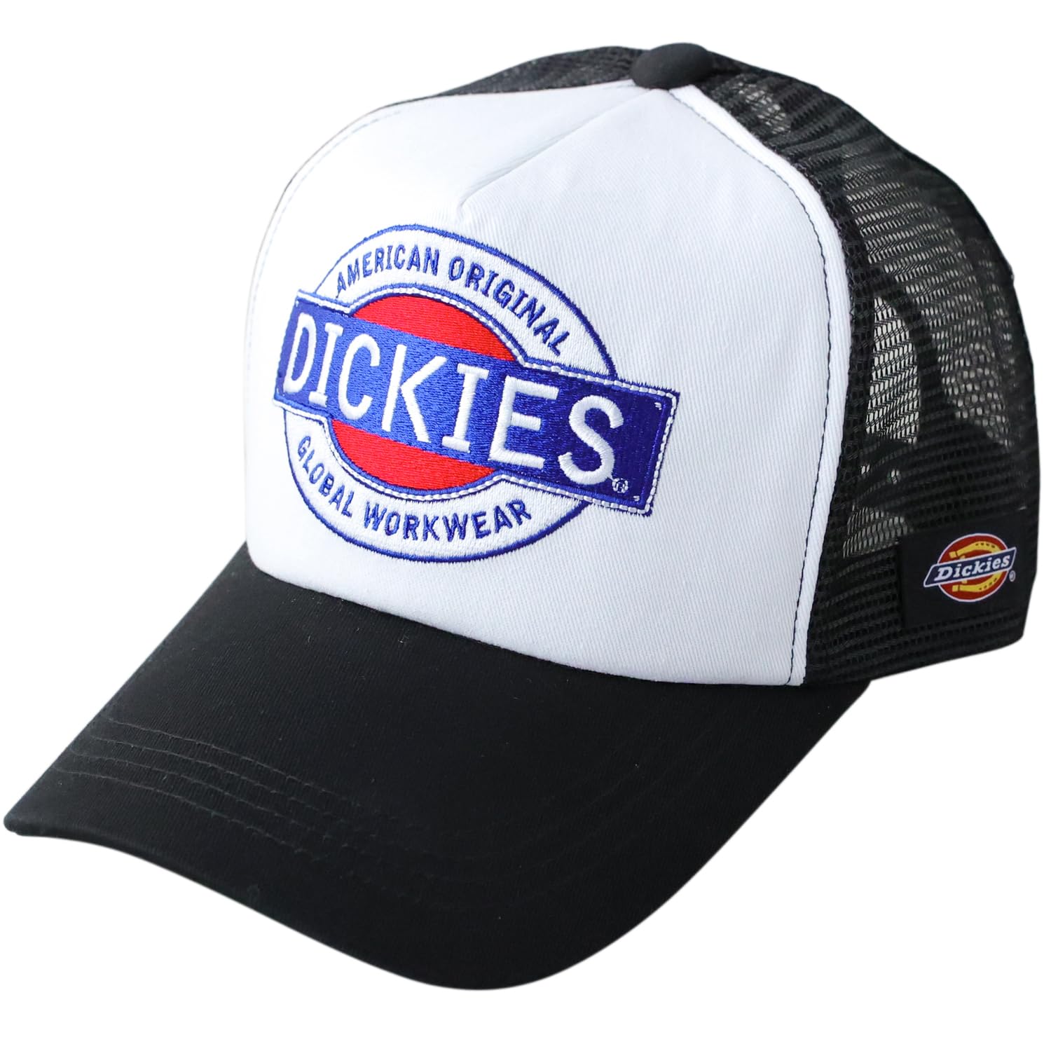 Dickies Mesh Cap Original Logo Black White Cotton Unisex XL Trucker