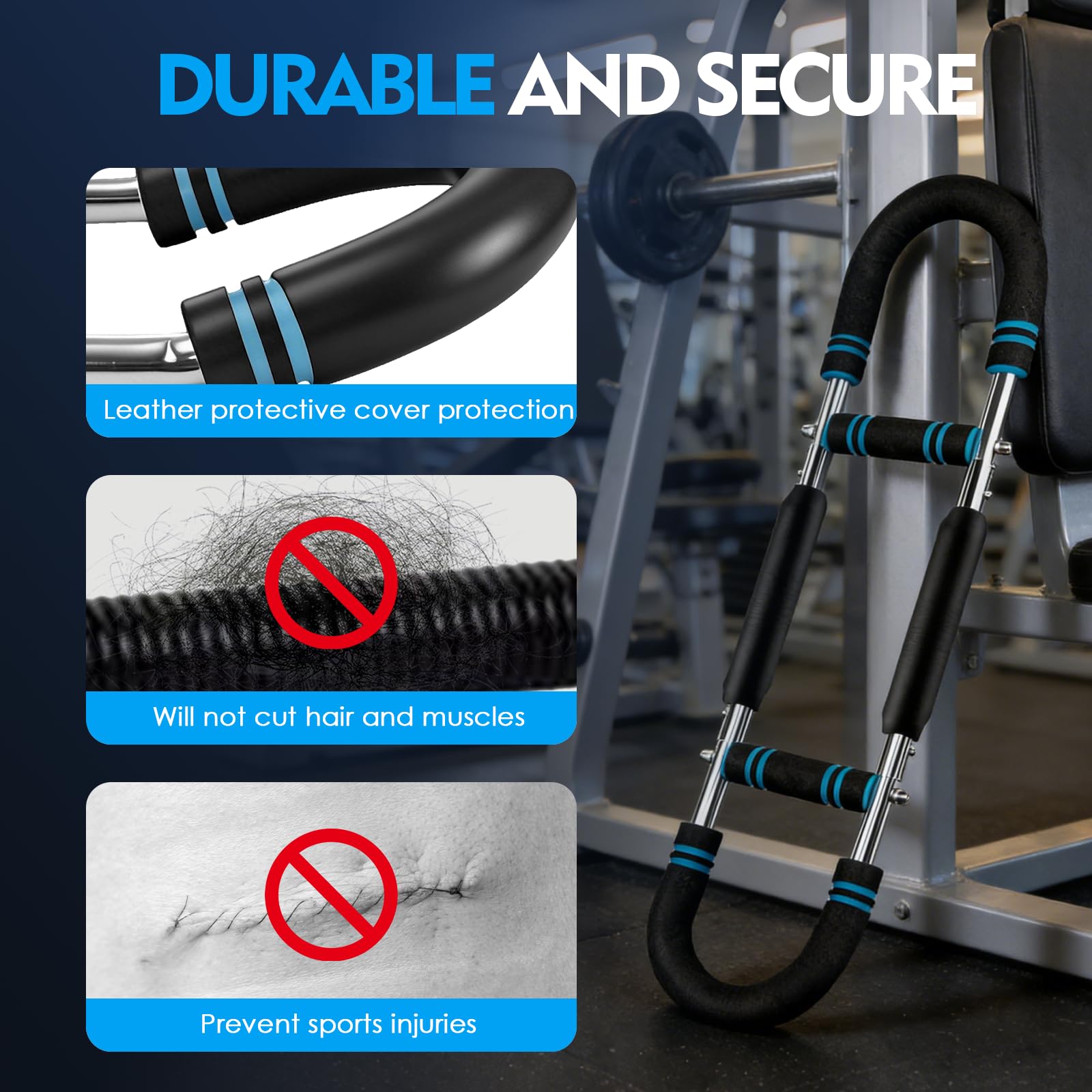 Armtrainer und Brusttrainer, Multifunktionaler U‑förmiger Krafttrainer 30‑50 kg Verstellbar, Ideal für Arm Schulter Brust Rücken und Beine, Tragbar und Zerlegbar