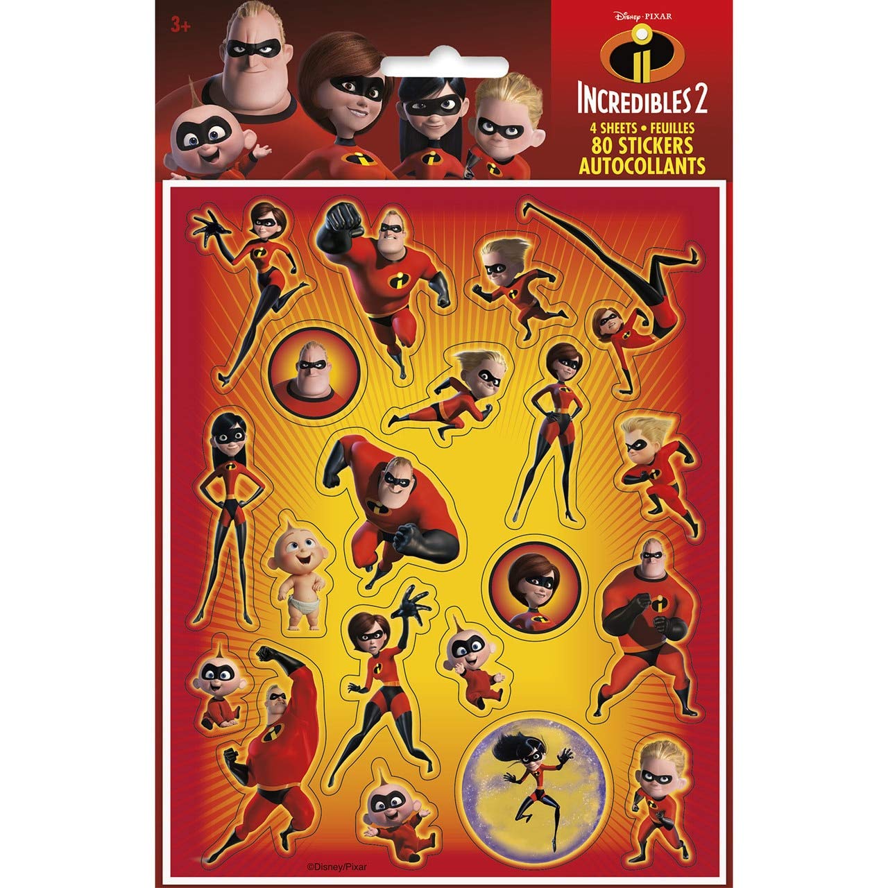 Inseparables Sticker Amazon.com: Disney The Incredibles 2 Sticker Sheets | Assorted Designs ...