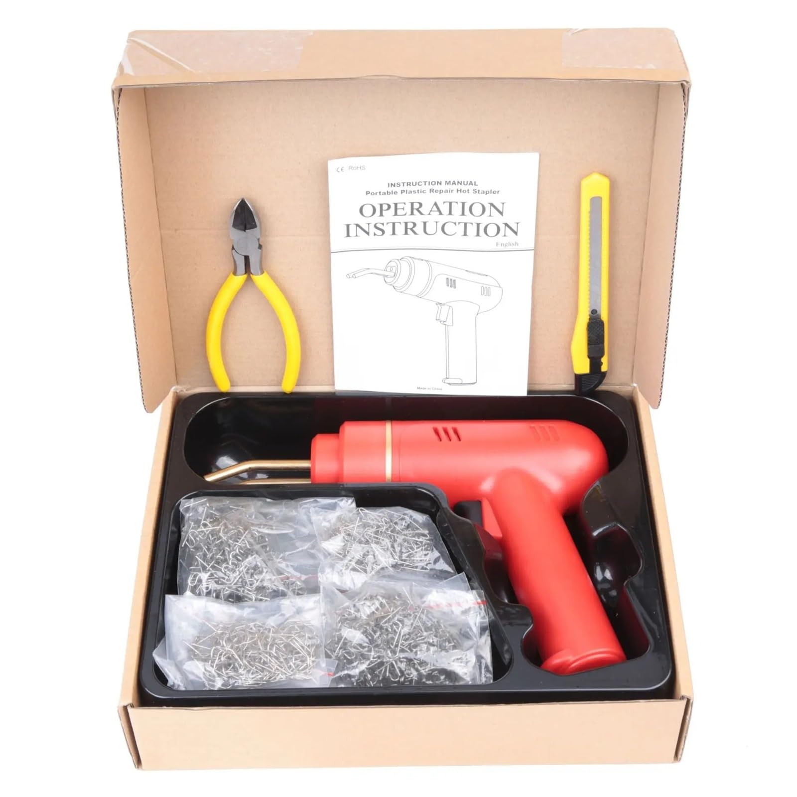 Kit Riparazione Paraurti Auto Saldatrice per plastica Ricaricabile Senza Fili, saldatrice per Riparazione plastica, Strumento per Saldatura per Riparazione plastica