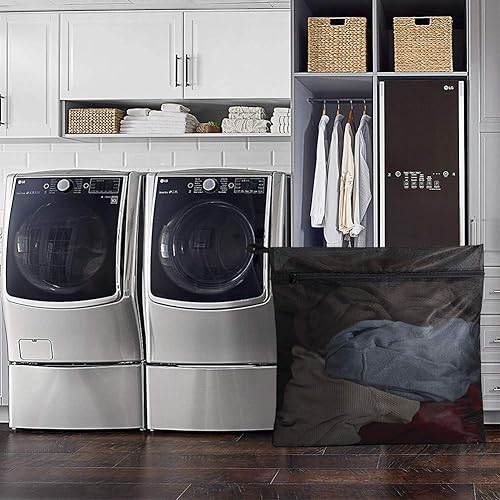 Miniatura 5 de TENRAI - Juego de 4 bolsas de lavandería XL (extra grande) de malla con cremallera para delicados, íntimos, lencería, sujetador, ropa sucia y