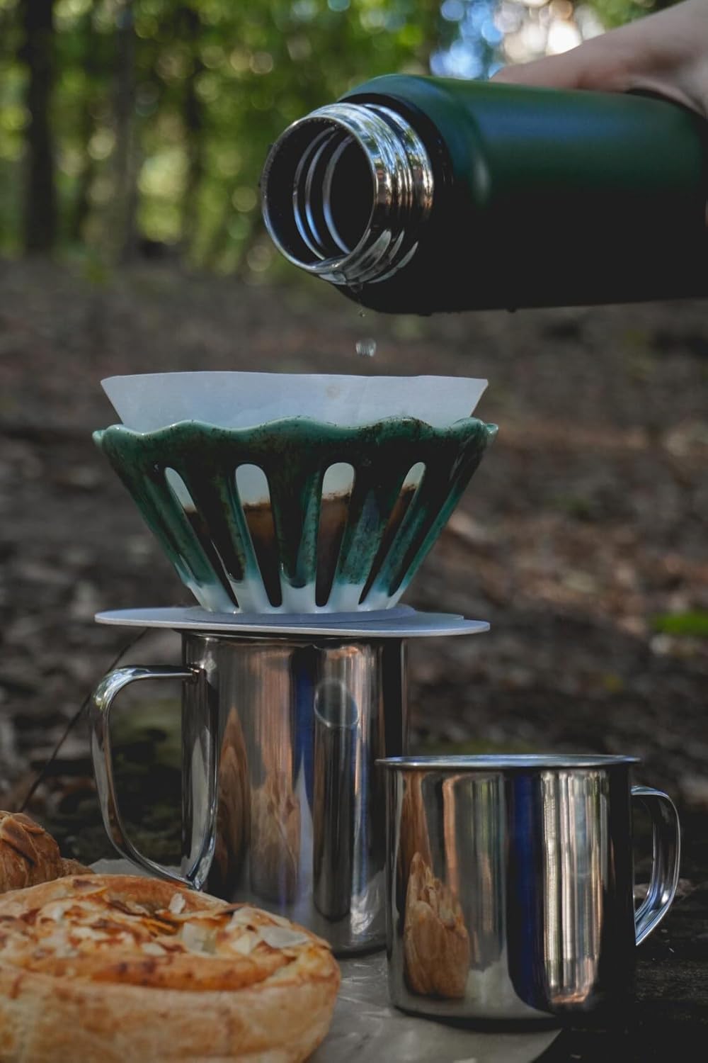 V60 Ceramic Pour-Over Coffee Dripper (HANDMADE IN UKRAINE) Series 2 (Snowy Carpathians)