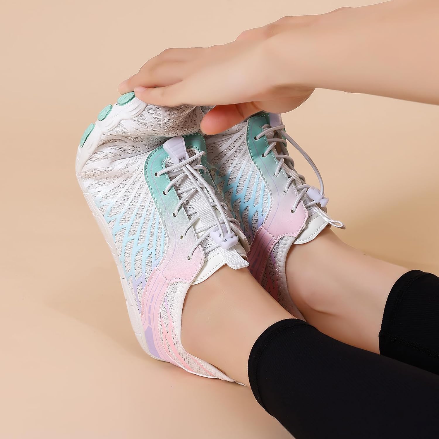 Hiking Barefoot Shoes for Women Men Breathable & Non-Slip Athletic Barefoot Wide Toe Water Shoes Lightweight Perfect for Walking,Running,and Swimming - Image 4