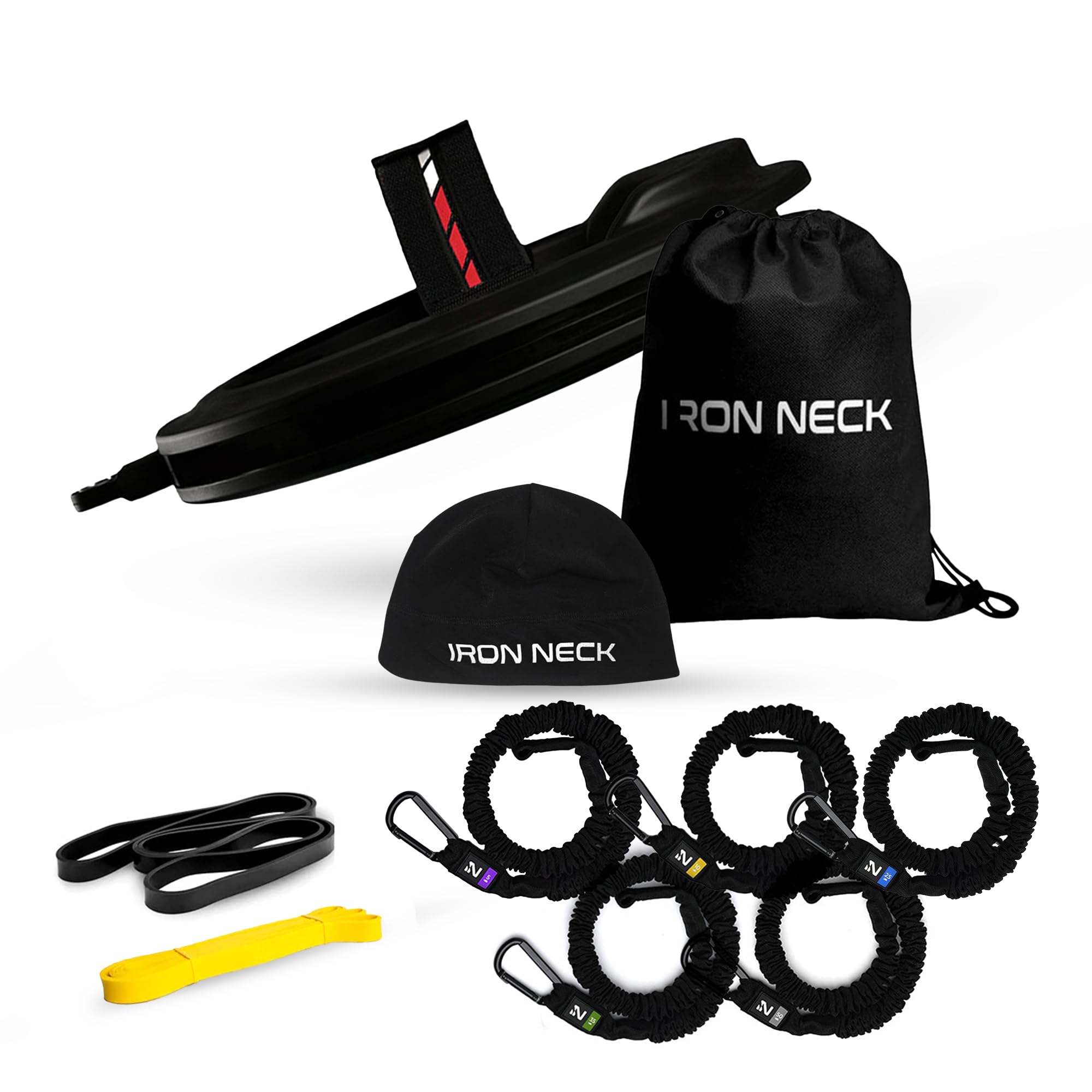 Iron Neck 3 0 Rehab and Strength Kit Bundle 360 Neck Trainer with Multiple Progressive Resistance Bands for
