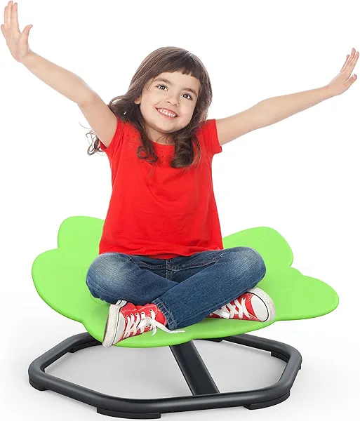 SKONYON Sensory Spinning Chair - for Autistic Kids, 360 ° Swivel Kids Stool Nonslip Sensory Sit and Spin Toys Stool, Autism Swivel Sensory Spin Chair Toy, Training Body Coordination, 200lbs Max Cap