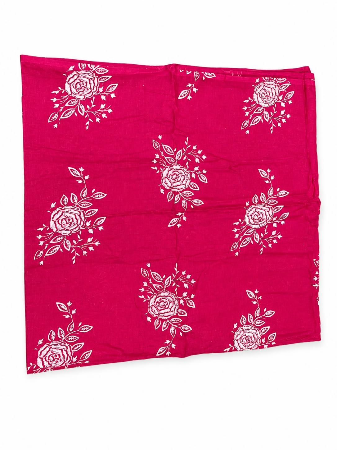 Pure Cotton Women's Dupatta with Silver Rose Floral Print, Multicolour, Summer Special-picture-53
