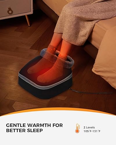 Miniatura 2 de CooCoCo Calentador de pies elegible para la FSA HSA mejorado, regalos de cumpleaños, masajeador de pies Shiatsu con calor para fascitis plantar,