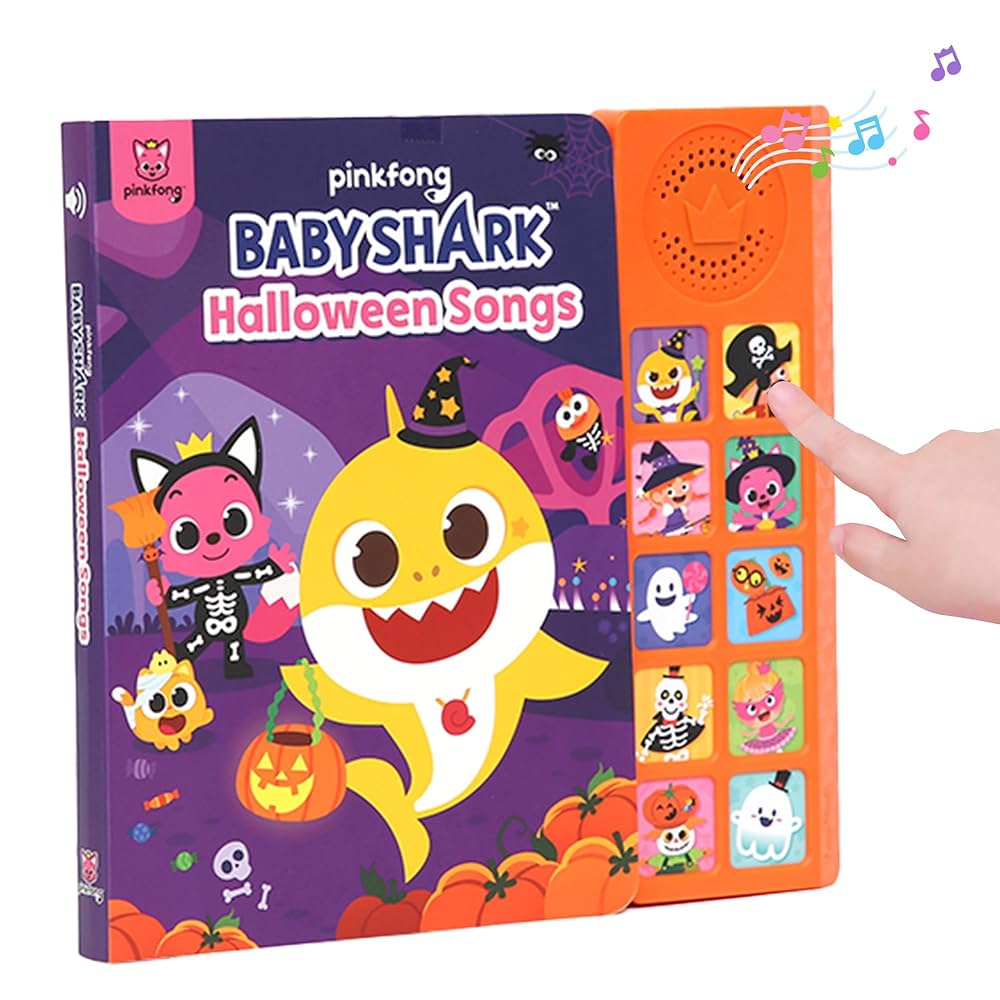 Pinkfong Baby Shark Halloween Songs 10 Button Sound Book