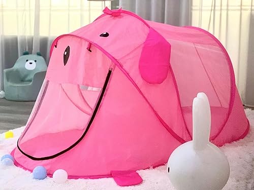 Vista 8 de Tiendas de campaña para niños – Tienda de campaña plegable para niños y niñas – Gran casa de juegos plegable diversión para interiores y exteriores