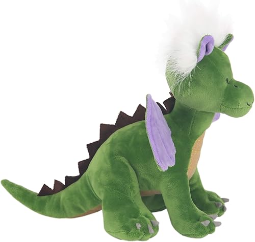Miniatura 3 de Lambs & Ivy Dragón de peluche verde/púrpura juguete de peluche - Gus