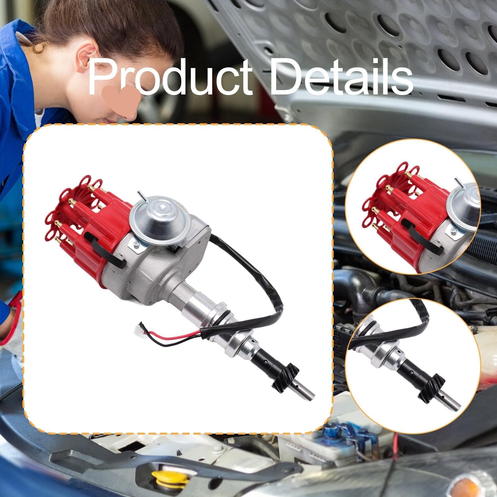 Accessorio motore automatico for prestazioni del distributore di accensione adatto for restauro e aggiornamento Ford 302 V8