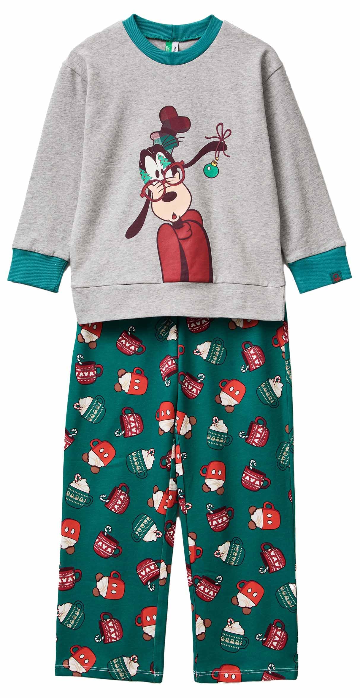 United Colors of Benetton Pig(Maglia+Pant) 3p050p09k Set di Pigiama Bambini e Ragazzi