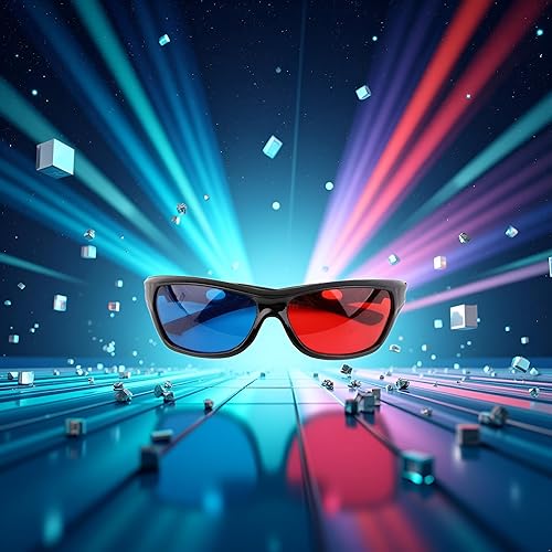 Miniatura 6 de 1 unids negro adulto marco negro rojo azul gafas 3D para anaglifo dimensional juego de película 3D gafas de visualización