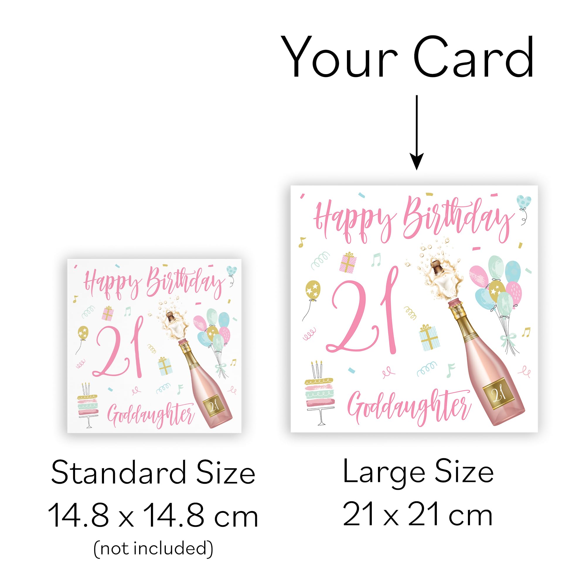 Hunts England - Tarjeta De 12 Cumpleaños Para Sobrina - Feliz Cumpleaños - Sobrina Especial - 12 - Colección Party - Estándar - 148 X 148 Mm - Divertida, Vestido Rosa, Pastel Bonita Tarjeta