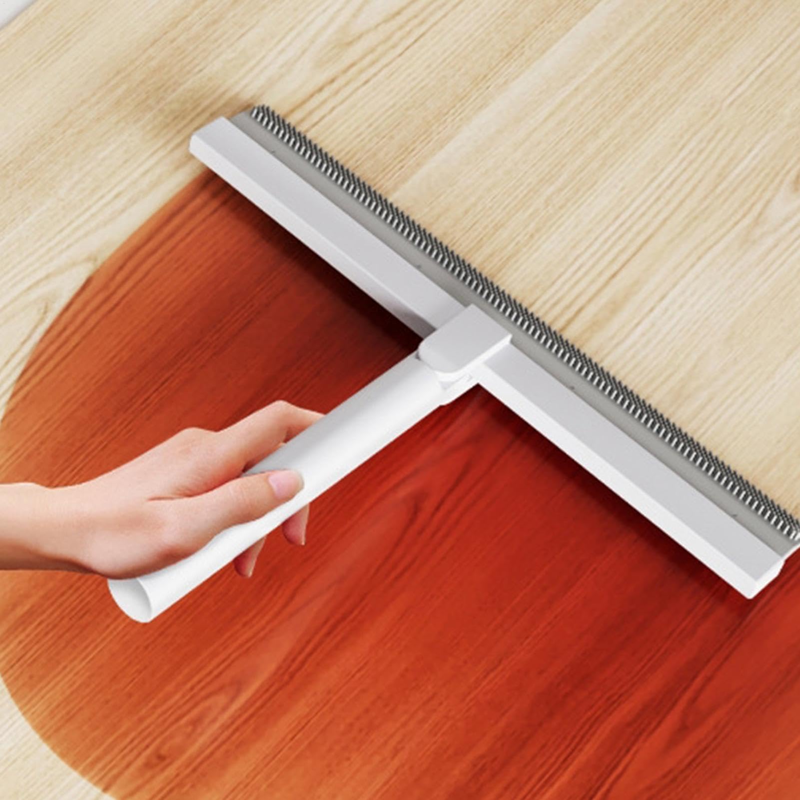 Carpet Magic Broom - Herramienta de Barrido de Pelo con Cabezal Giratorio de 180 Grados | Escoba de Empuje para Interiores y Exteriores, Limpieza del hogar, baños, cocinas, duchas, Pelo de Mascotas