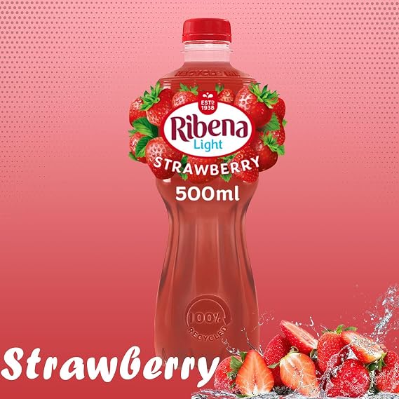 Ribena Strawberry Juice 500 ml (Pack of 12)