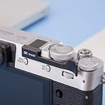 JJC Deluxe Metal Thumb Up Grip for Fujifilm X100VI Fuji X-E4 XE4 X-E3 XE3 X100V X100F X100T Thumb Rest Support Black, Not Affected The Use of Thumb Wheel