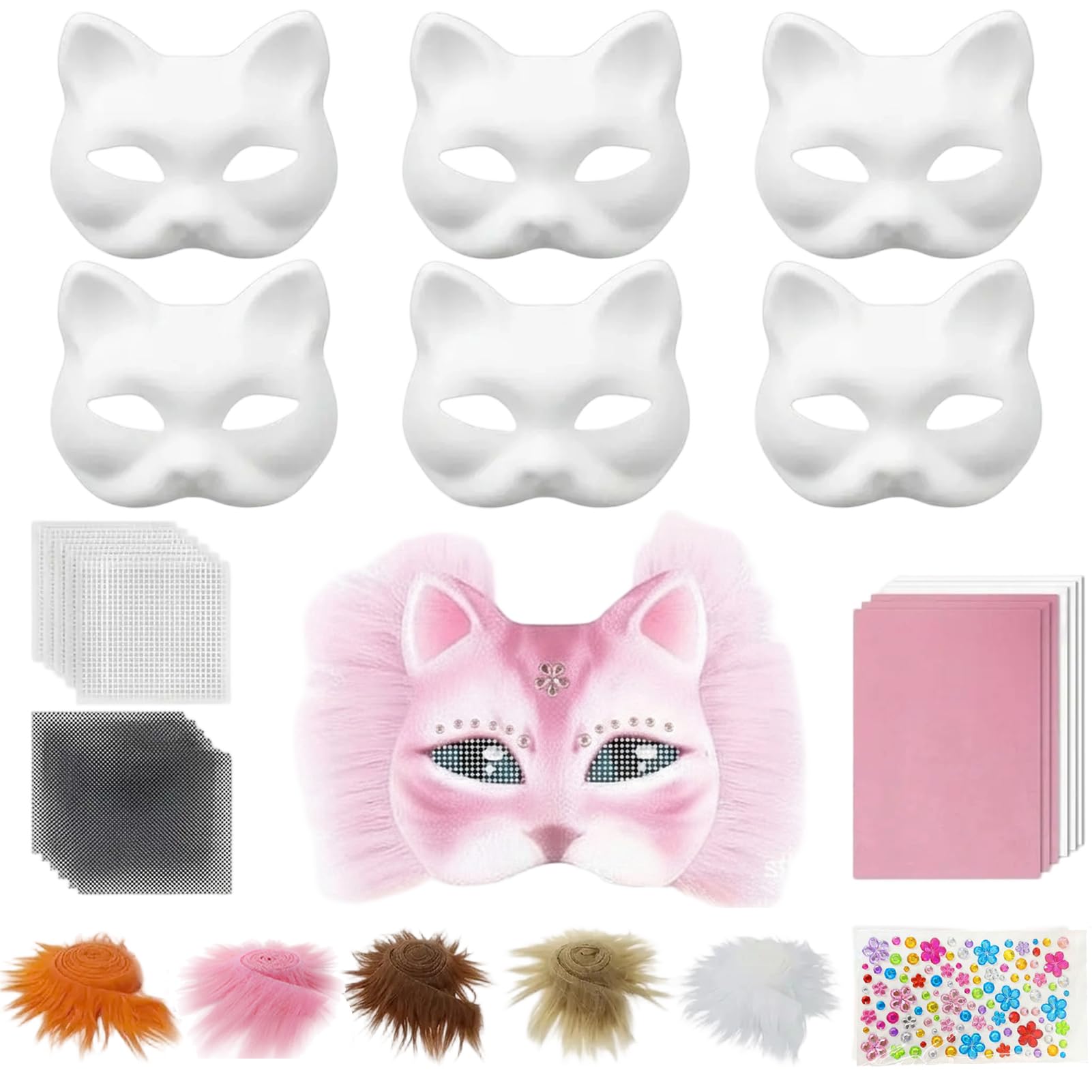Harsever DIY Cat Mask (Style D)