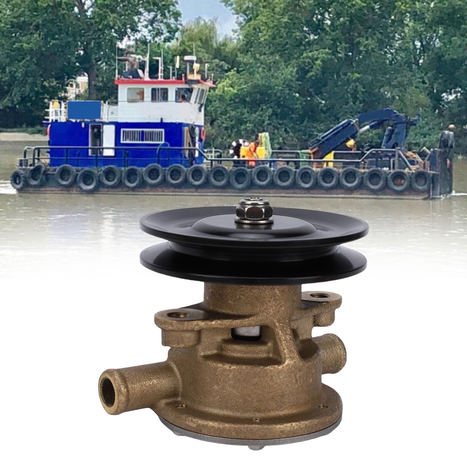 Pompa di acqua di mare Sostituzione efficiente per 2GM20 2YM15 3GM30 3YM20 3YM30 Modelli, Circola Acqua di Raffreddamento Efficiente per i Motori Navali, In Metallo